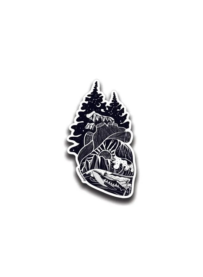 Forest Heart Sticker