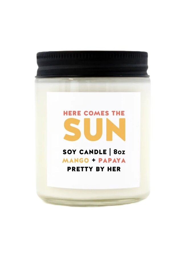 Here Comes the Sun Candle