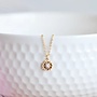 Sunflower Necklace Gold