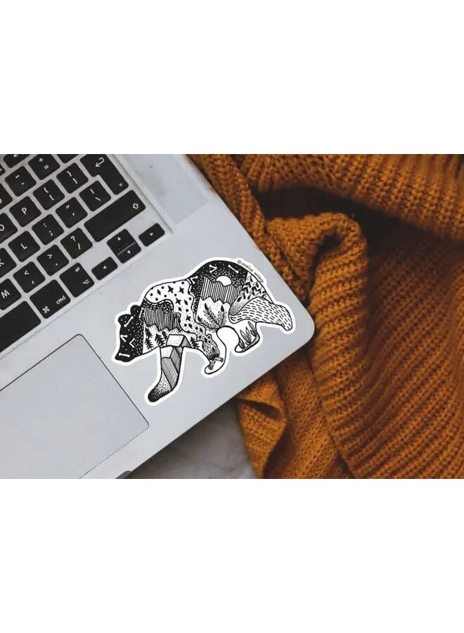 Roaming Bear Sticker