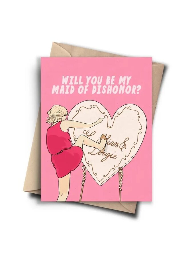 Bridesmaid Maid of Honor Card