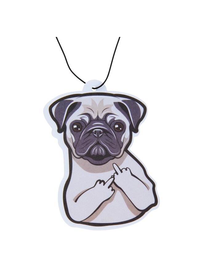 Pug with Attitude Air Freshener