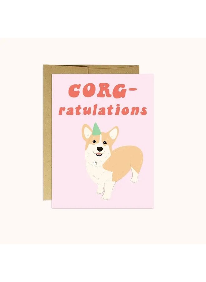 Corg-Ratulations Card