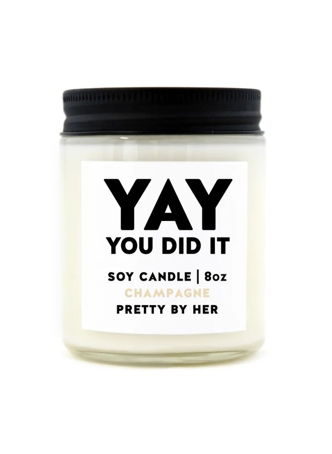 Yay You Did It Candle
