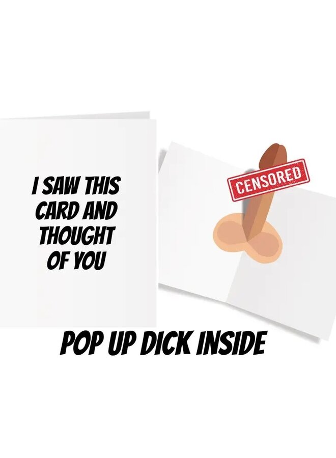 I Saw This Card and Thought of You 3D Pop Up Card