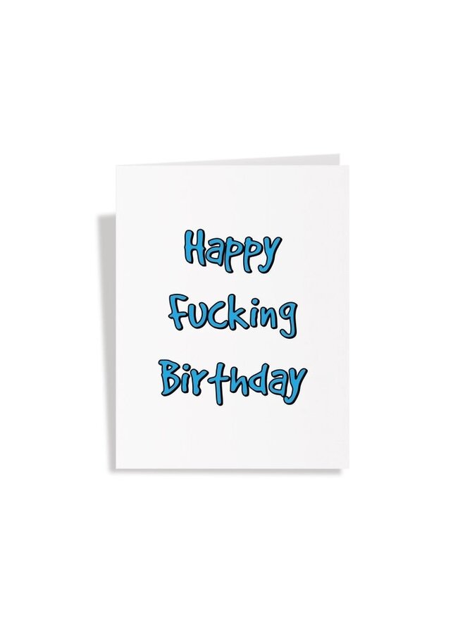 Happy Fucking Birthday 3D Pop Up Card (Middle Finger)