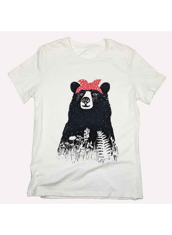 Bandana Bear Women's Crew Neck T-shirt