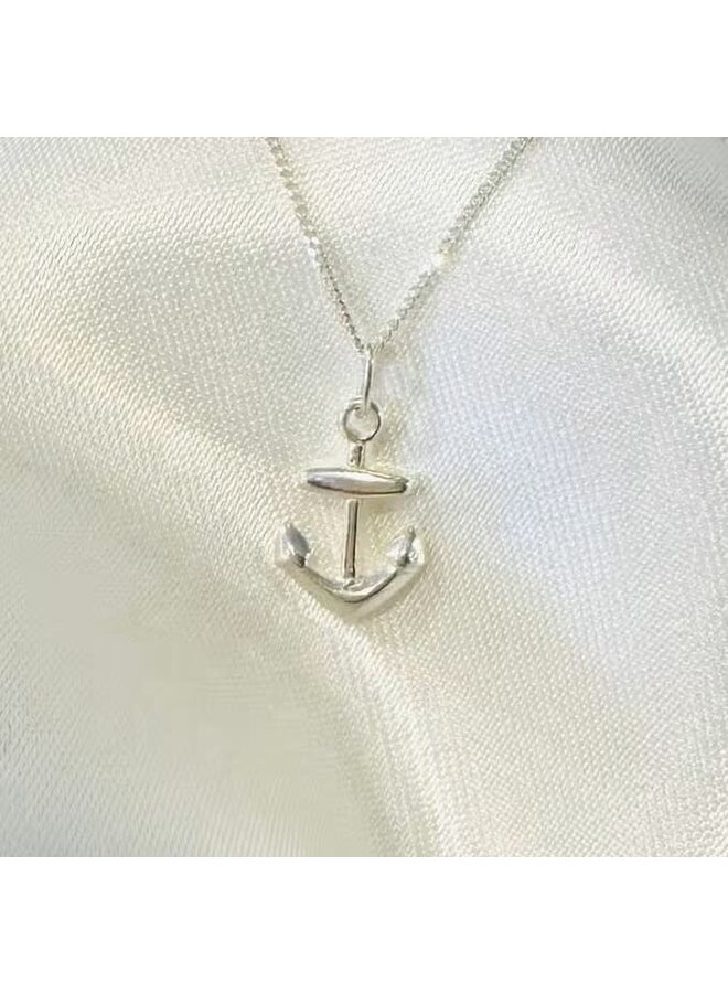 Anchor Sterling Silver Necklace