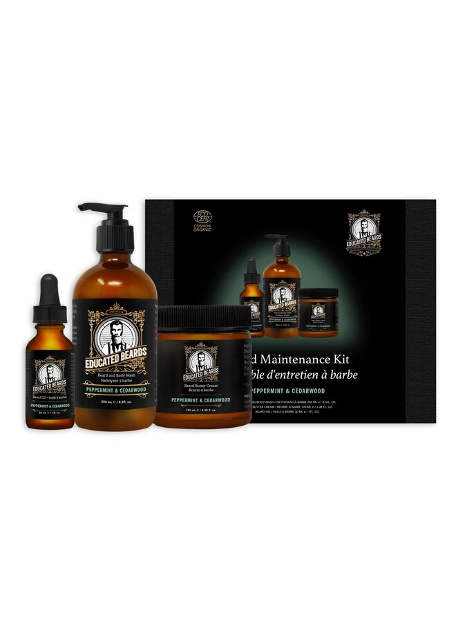 Peppermint Cedarwood Beard Maintenance Kit
