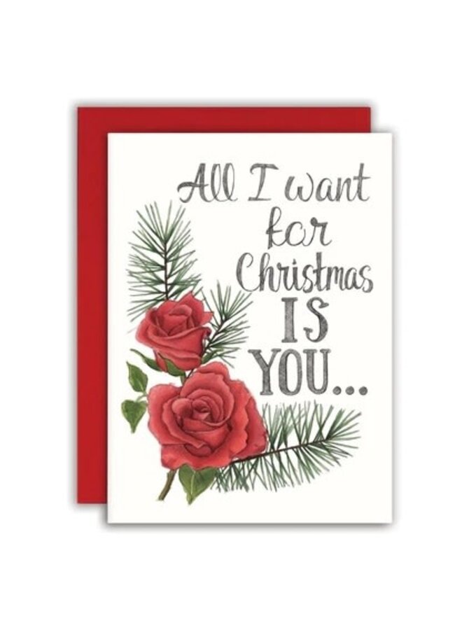All I Want for Christmas is You . . Naked Card