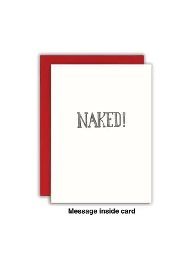 All I Want for Christmas is You . . Naked Card