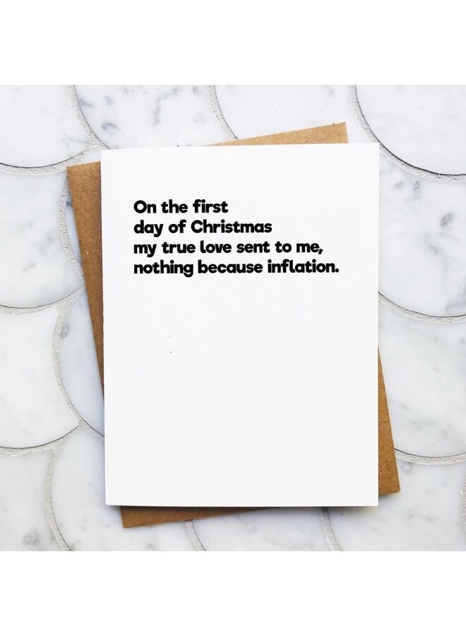On the First Day of Christmas Card