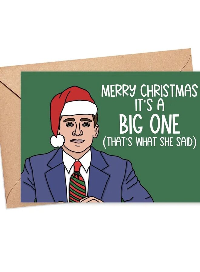 Merry Christmas It's a Big One Card