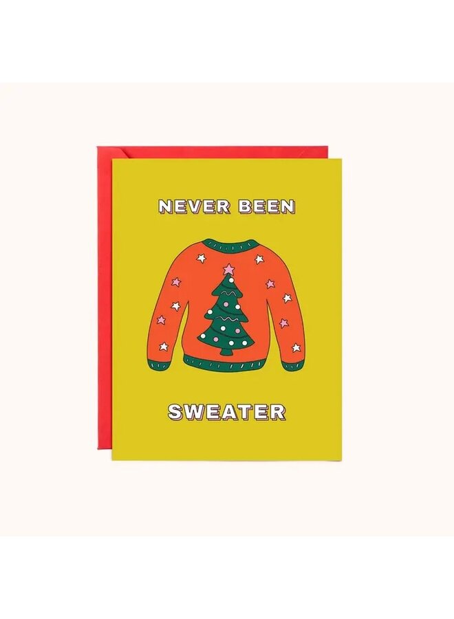 Never Been Sweater Card