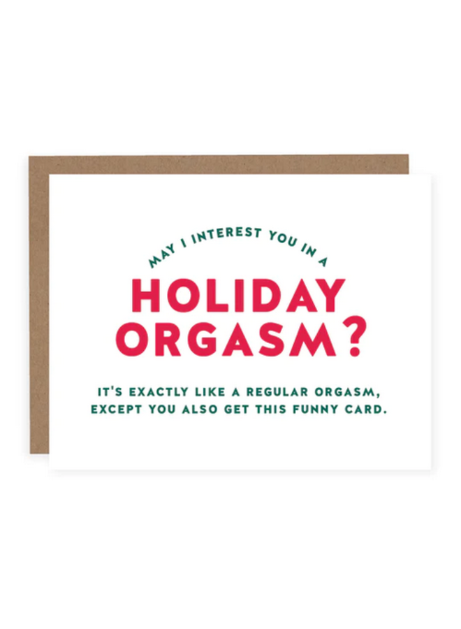 Holiday Orgasm Card