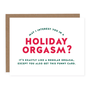 Holiday Orgasm Card