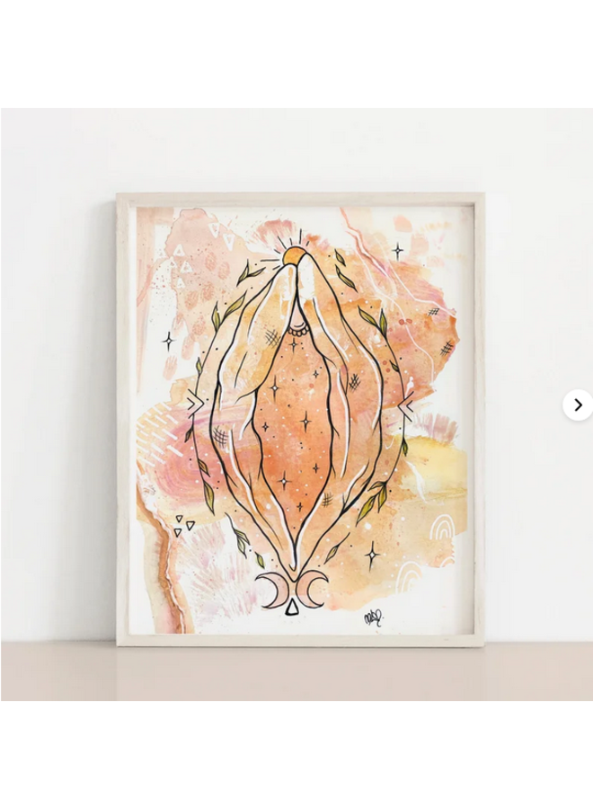 Sunrise Vulva Art Print