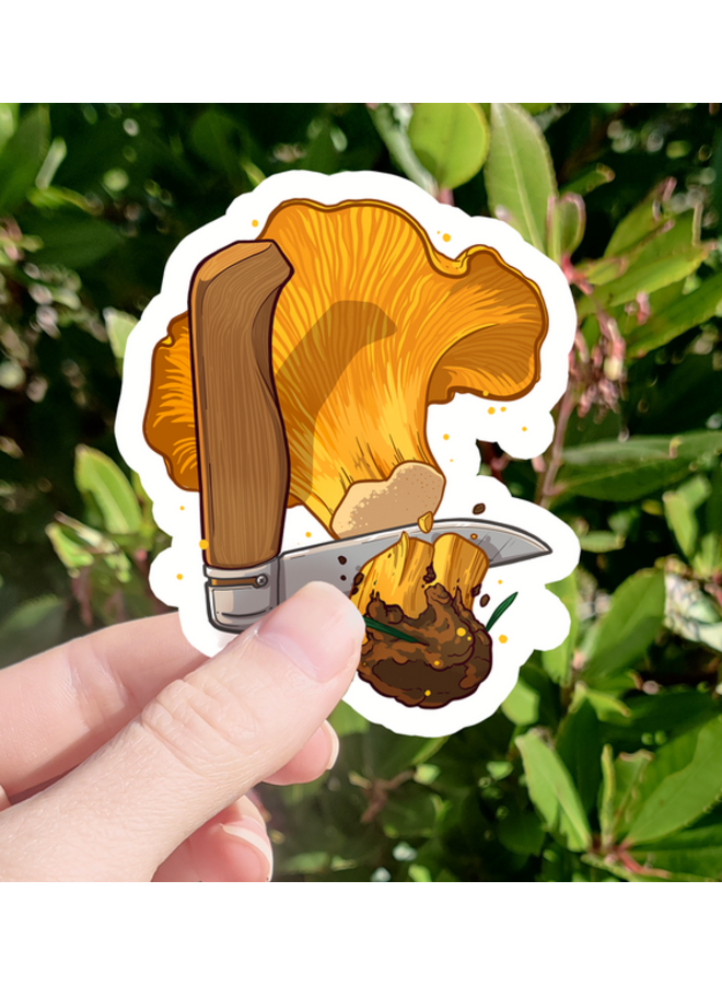 Mushroom Picker 3" Sticker