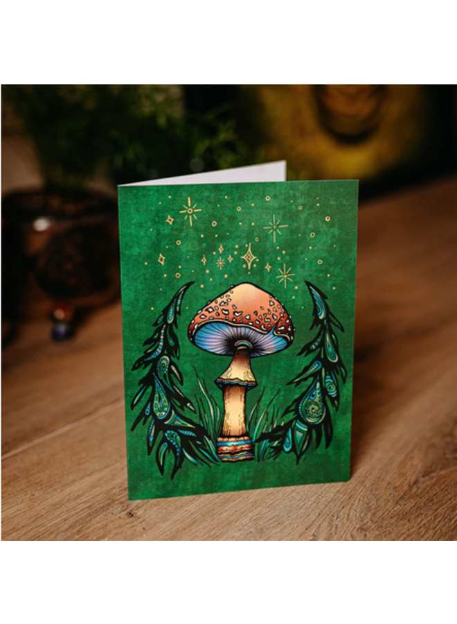Mushroom Christmas Card