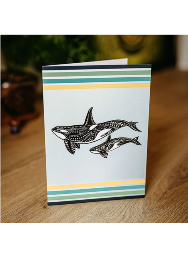 Retro Orca Card