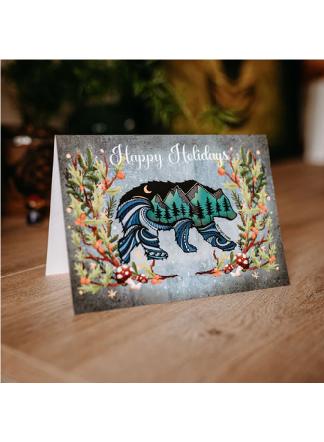 Spirit Bear Christmas Card