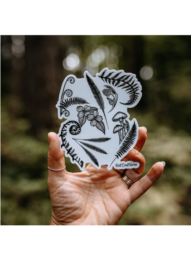 West Coast Foliage Sticker