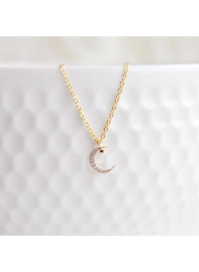 Reece Crescent Moon Necklace