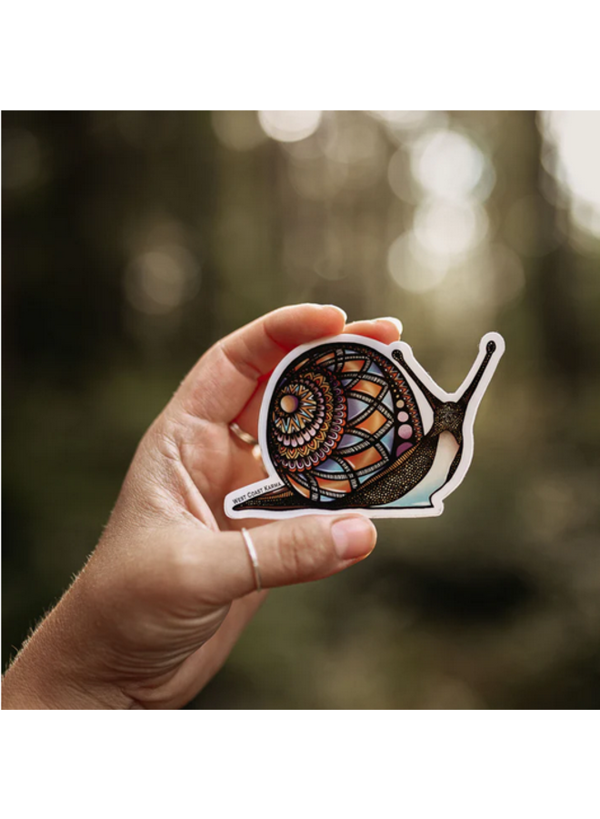 Colourful Snail Sticker