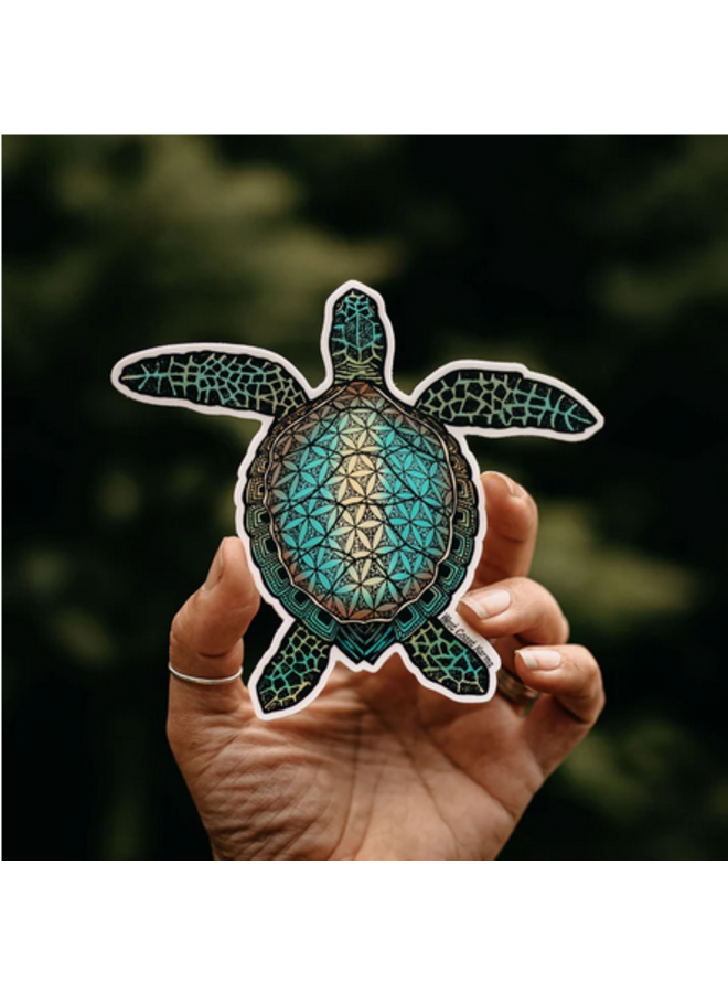 Turtle Colourful Sticker