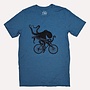Biking Octopus Unisex Tee (Blue)