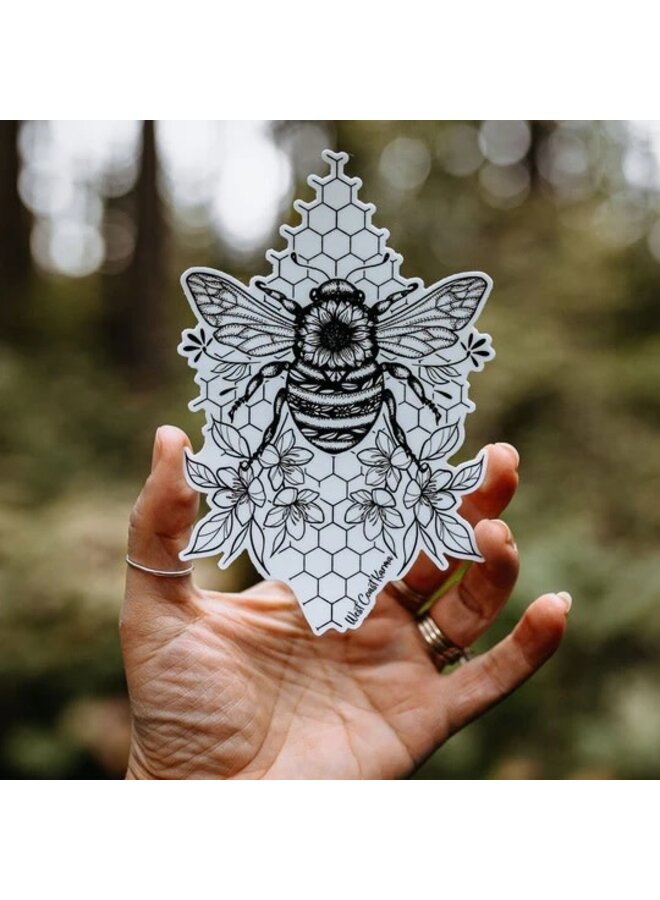 Honeycomb Bee Sticker