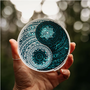 Ocean Yin Yang Mandala Vinyl Sticker
