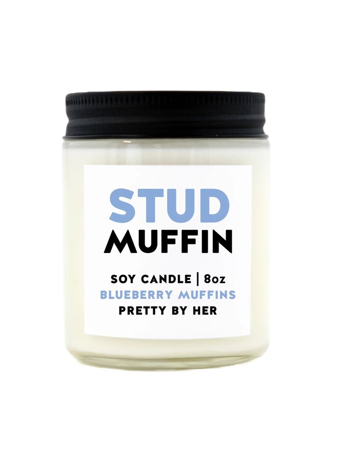 Stud Muffin Candle