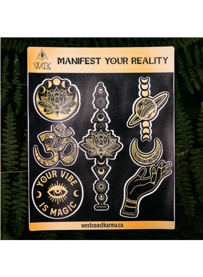 Manifest Your Reality Sticker Sheet