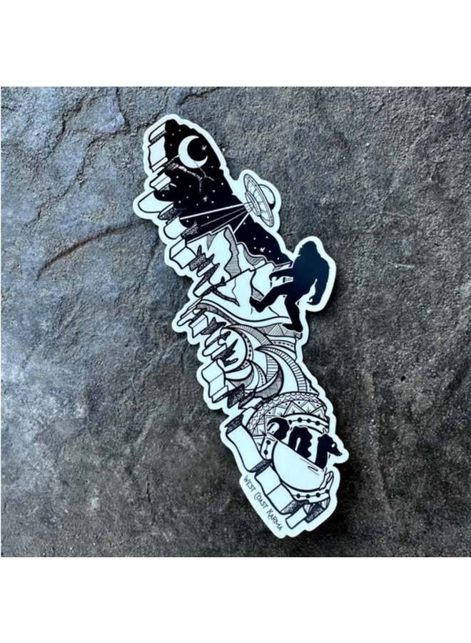 Vancouver Island Cryptid Sticker
