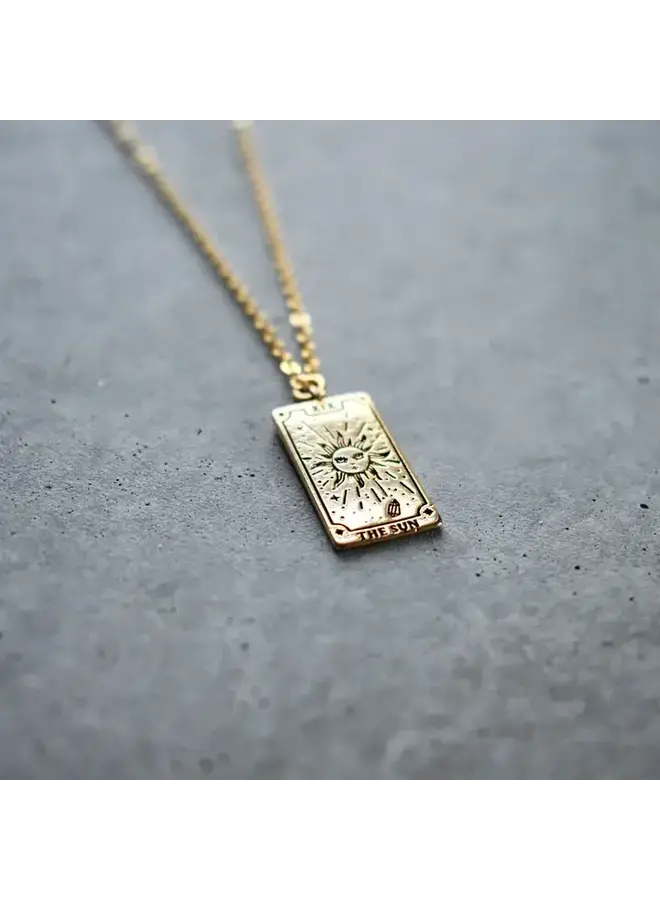 Tarot Card Necklace - The Sun