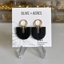 Amelia | Black Clay Earrings
