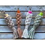 Boho Macrame Chapstick Lip Balm Holder Key Chain