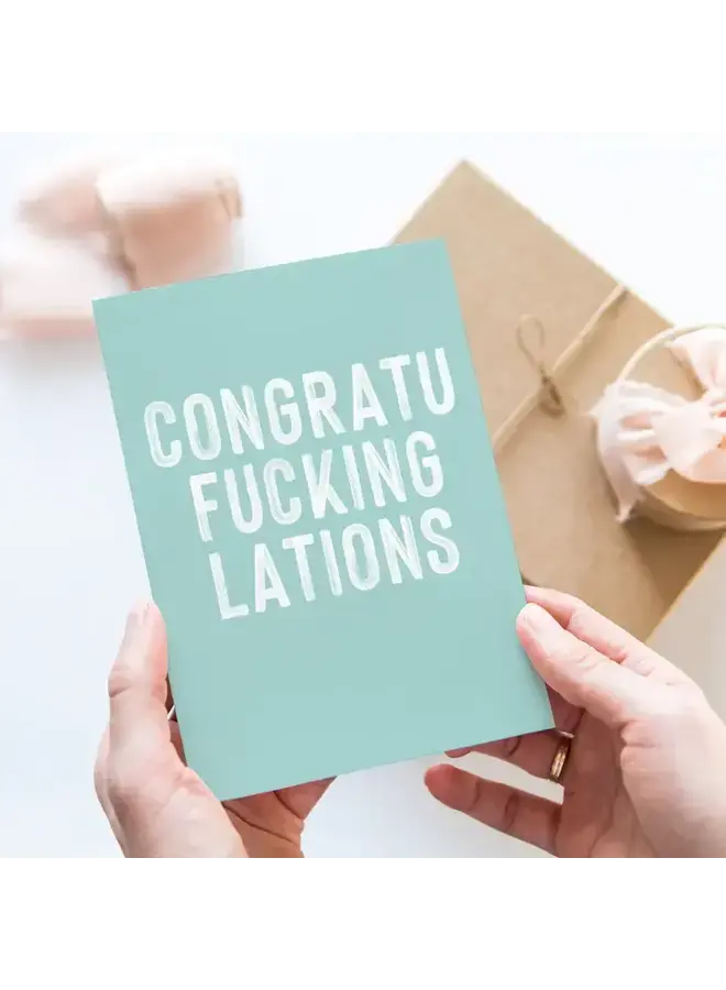 Congratufuckinglations Card