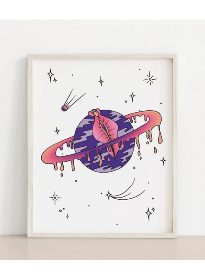 Space Vulva Planet Print