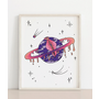 Space Vulva Planet Print