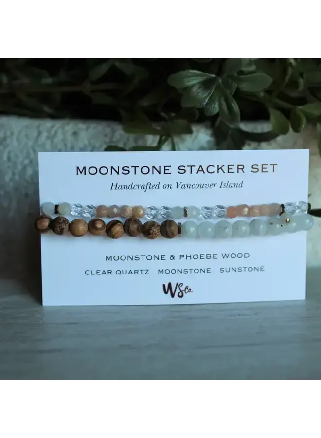 Moonstone + Sunstone Stacker Set