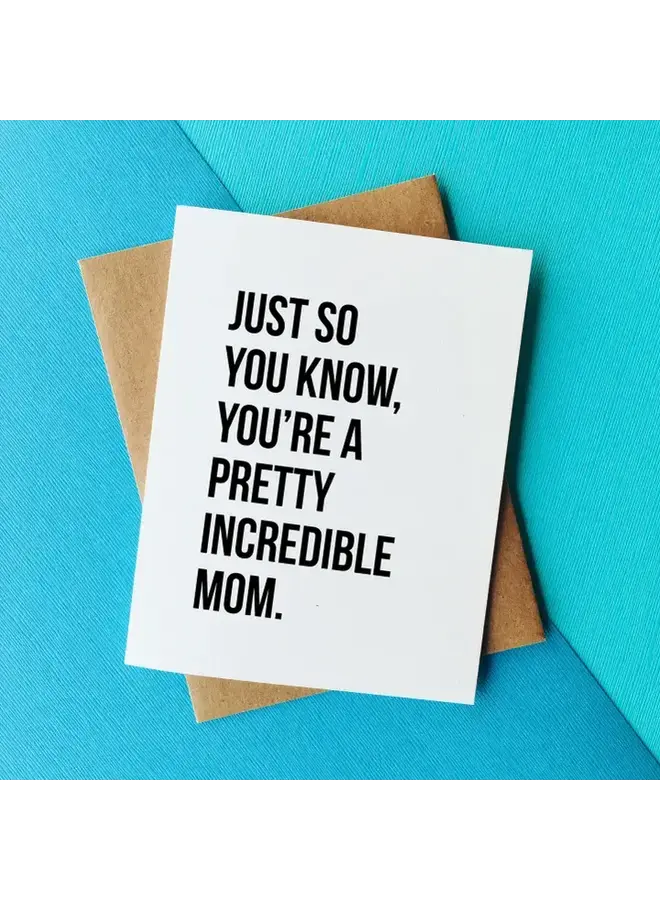 Just So You Know Card