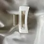 Medium Glossy White Claw Clip
