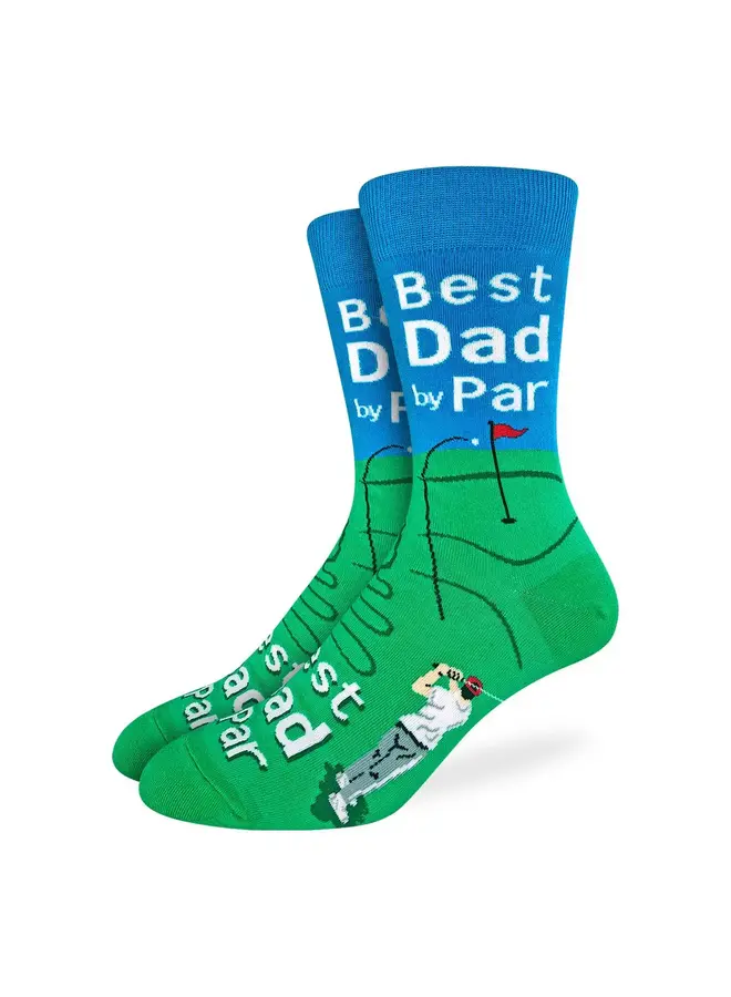Men's Best Dad By Par Socks