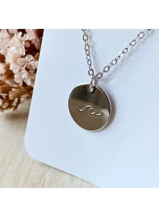 Silver Wave Necklace