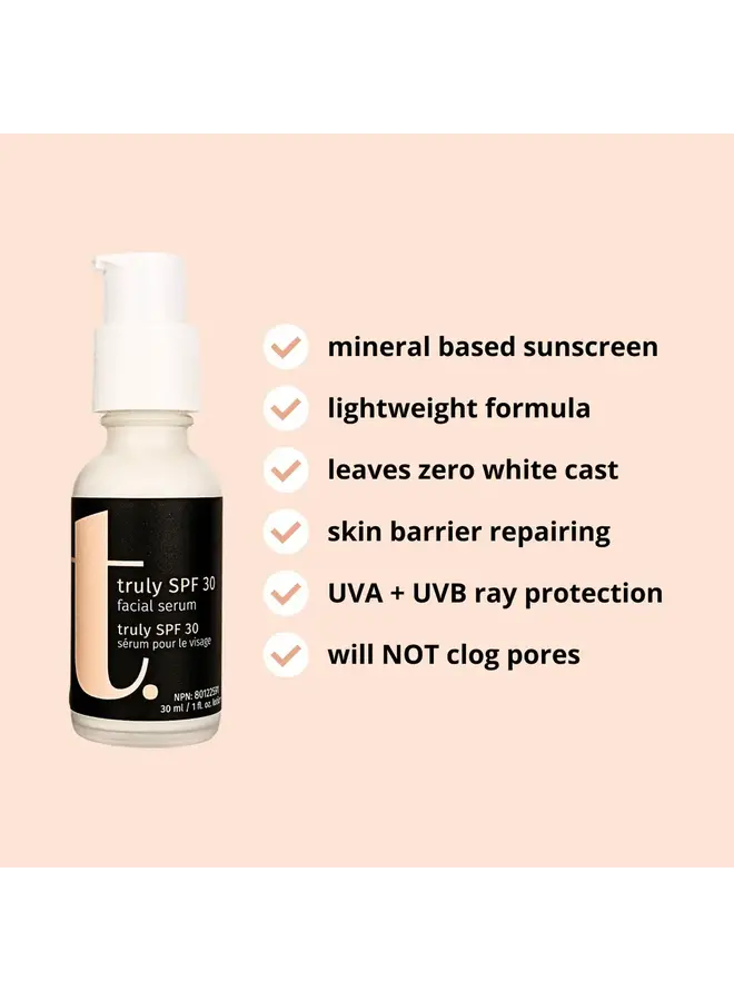 Truly SPF 30 Facial Serum 30ml