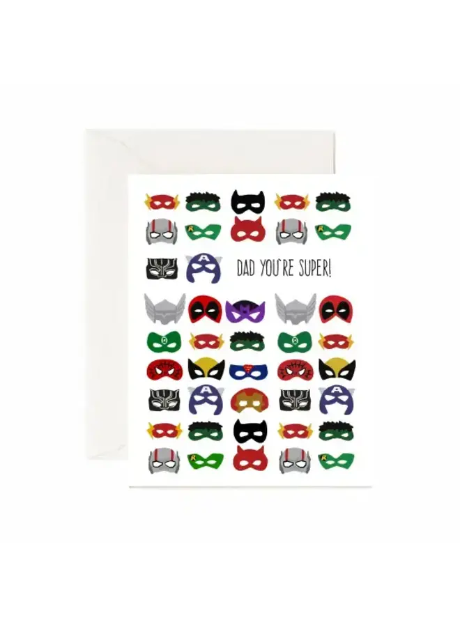 Dad You're Super Card