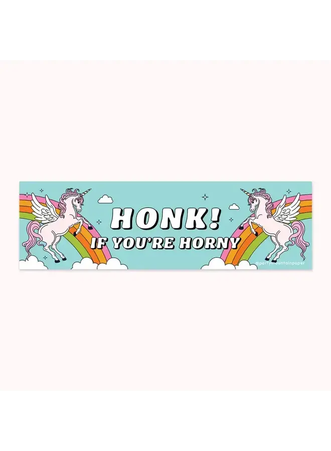 Honk If Ur Horny Bumper Sticker