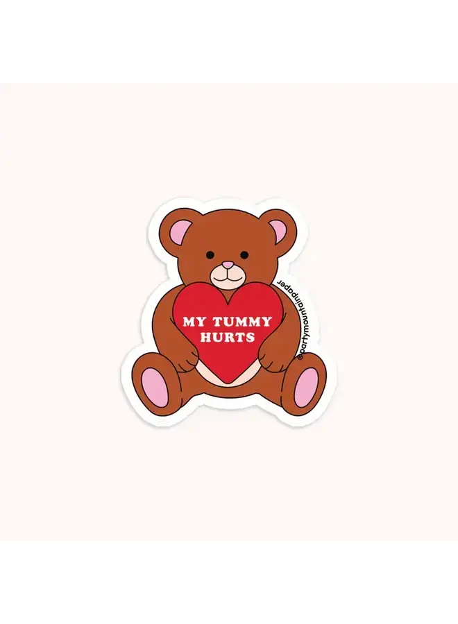 My Tummy Hurts Sticker